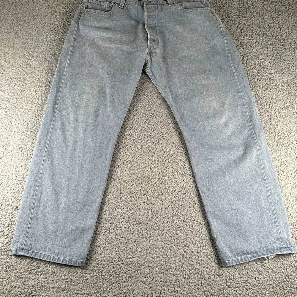 Vtg Levis 501XX‎ Jeans Mens 38x30(36x28 Fit)Light Blue Wash Straight Leg Y2K